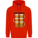 Check Out My Alcohol Six Pack Funny Beer Childrens Kids Hoodie Bright Red