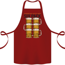 Check Out My Alcohol Six Pack Funny Beer Cotton Apron 100% Organic Maroon