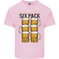 Check Out My Alcohol Six Pack Funny Beer Kids T-Shirt Childrens Light Pink