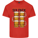 Check Out My Alcohol Six Pack Funny Beer Kids T-Shirt Childrens Red