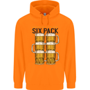 Check Out My Alcohol Six Pack Funny Beer Mens 80% Cotton Hoodie Orange