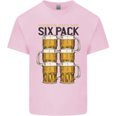 Check Out My Alcohol Six Pack Funny Beer Mens Cotton T-Shirt Tee Top Light Pink