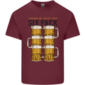 Check Out My Alcohol Six Pack Funny Beer Mens Cotton T-Shirt Tee Top Maroon