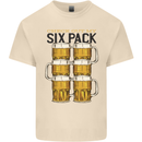 Check Out My Alcohol Six Pack Funny Beer Mens Cotton T-Shirt Tee Top Natural