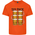 Check Out My Alcohol Six Pack Funny Beer Mens Cotton T-Shirt Tee Top Orange