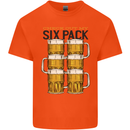 Check Out My Alcohol Six Pack Funny Beer Mens Cotton T-Shirt Tee Top Orange