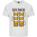 Check Out My Alcohol Six Pack Funny Beer Mens Cotton T-Shirt Tee Top White