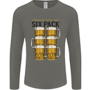 Check Out My Alcohol Six Pack Funny Beer Mens Long Sleeve T-Shirt Charcoal