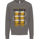 Check Out My Alcohol Six Pack Funny Beer Mens Sweatshirt Jumper Charcoal