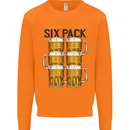 Check Out My Alcohol Six Pack Funny Beer Mens Sweatshirt Jumper Orange
