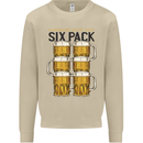 Check Out My Alcohol Six Pack Funny Beer Mens Sweatshirt Jumper Sand