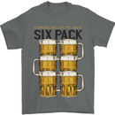 Check Out My Alcohol Six Pack Funny Beer Mens T-Shirt 100% Cotton Charcoal
