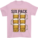 Check Out My Alcohol Six Pack Funny Beer Mens T-Shirt 100% Cotton Light Pink