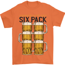 Check Out My Alcohol Six Pack Funny Beer Mens T-Shirt 100% Cotton Orange