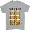 Check Out My Alcohol Six Pack Funny Beer Mens T-Shirt 100% Cotton Sports Grey