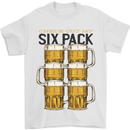 Check Out My Alcohol Six Pack Funny Beer Mens T-Shirt 100% Cotton White