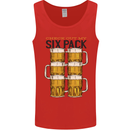 Check Out My Alcohol Six Pack Funny Beer Mens Vest Tank Top Red