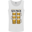 Check Out My Alcohol Six Pack Funny Beer Mens Vest Tank Top White