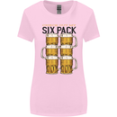Check Out My Alcohol Six Pack Funny Beer Womens Wider Cut T-Shirt Light Pink