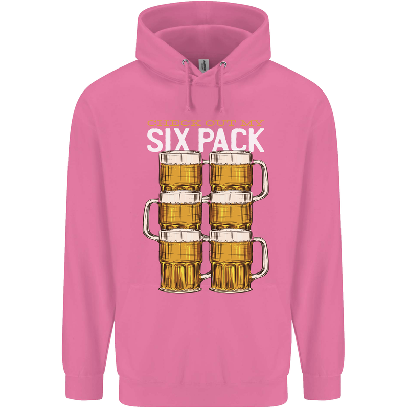 Check Out My Beer Six Pack Funny Alcohol Childrens Kids Hoodie Azalea