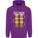 Check Out My Beer Six Pack Funny Alcohol Childrens Kids Hoodie Purple