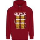 Check Out My Beer Six Pack Funny Alcohol Childrens Kids Hoodie Red