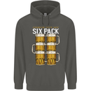 Check Out My Beer Six Pack Funny Alcohol Childrens Kids Hoodie Storm Grey