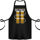 Check Out My Beer Six Pack Funny Alcohol Cotton Apron 100% Organic Black