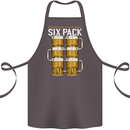 Check Out My Beer Six Pack Funny Alcohol Cotton Apron 100% Organic Dark Grey