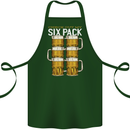 Check Out My Beer Six Pack Funny Alcohol Cotton Apron 100% Organic Forest Green