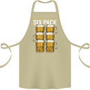 Check Out My Beer Six Pack Funny Alcohol Cotton Apron 100% Organic Khaki