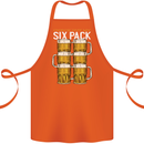 Check Out My Beer Six Pack Funny Alcohol Cotton Apron 100% Organic Orange