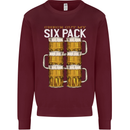 Check Out My Beer Six Pack Funny Alcohol Kids Sweatshirt Jumper Maroon
