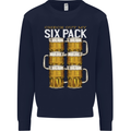 Check Out My Beer Six Pack Funny Alcohol Kids Sweatshirt Jumper Navy Blue