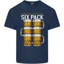Check Out My Beer Six Pack Funny Alcohol Kids T-Shirt Childrens Navy Blue