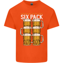 Check Out My Beer Six Pack Funny Alcohol Kids T-Shirt Childrens Orange