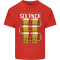 Check Out My Beer Six Pack Funny Alcohol Kids T-Shirt Childrens Red
