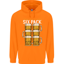 Check Out My Beer Six Pack Funny Alcohol Mens 80% Cotton Hoodie Orange