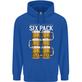 Check Out My Beer Six Pack Funny Alcohol Mens 80% Cotton Hoodie Royal Blue