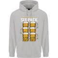 Check Out My Beer Six Pack Funny Alcohol Mens 80% Cotton Hoodie Sports Grey