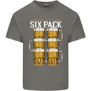 Check Out My Beer Six Pack Funny Alcohol Mens Cotton T-Shirt Tee Top Charcoal