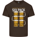 Check Out My Beer Six Pack Funny Alcohol Mens Cotton T-Shirt Tee Top Dark Chocolate
