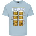 Check Out My Beer Six Pack Funny Alcohol Mens Cotton T-Shirt Tee Top Light Blue