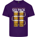 Check Out My Beer Six Pack Funny Alcohol Mens Cotton T-Shirt Tee Top Purple