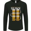 Check Out My Beer Six Pack Funny Alcohol Mens Long Sleeve T-Shirt Black