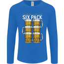 Check Out My Beer Six Pack Funny Alcohol Mens Long Sleeve T-Shirt Royal Blue