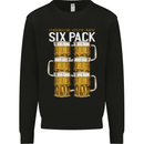 Check Out My Beer Six Pack Funny Alcohol Mens Sweatshirt Jumper Black