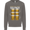 Check Out My Beer Six Pack Funny Alcohol Mens Sweatshirt Jumper Charcoal