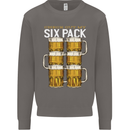 Check Out My Beer Six Pack Funny Alcohol Mens Sweatshirt Jumper Charcoal