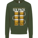 Check Out My Beer Six Pack Funny Alcohol Mens Sweatshirt Jumper Forest Green